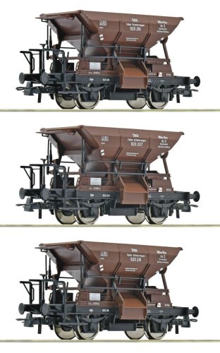 Przejdź do produktu Roco 6600283 H0 - Zestaw 3 wagonów towarowych typu Talbot, ÖBB, ep.III-IV