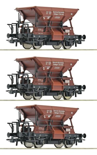 Przejdź do produktu Roco 6600265 H0 - Zestaw 3 wagonów towarowych typu Talbot, DRG, ep.II