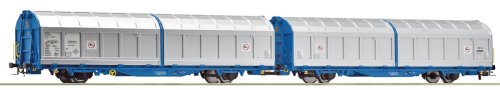 Przejdź do produktu Roco 6600276 H0 - Zestaw 2 wagonów towarowych typu Hiirrs, Transwaggon, ep.V-VI