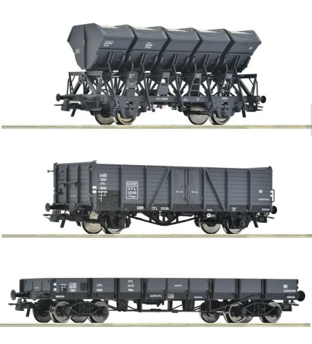 Przejdź do produktu Roco 6600258 H0 - Zestaw 3 wagonów towarowych, CFL, ep.III