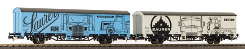 Przejdź do produktu Piko 27747 H0 - Zestaw 2 wagonów towarowych krytych Saurer, SBB, ep.V