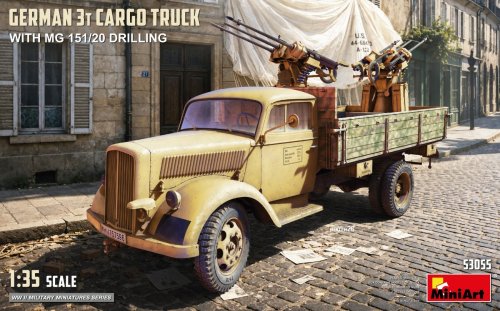 Przejdź do produktu Miniart 53055 - 1:35 Gewrman 3t Cargo Truck with MG 151/20 Drilling