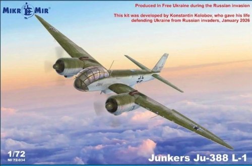 Przejdź do produktu Mikromir 72034 - 1:72 Junkers Ju-388 L-1
