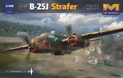Przejdź do produktu Przedsprzedaż - HK Models 01F009 - 1:48 B-25J Mitchell Strafer