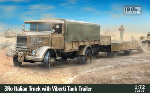 Przejdź do produktu Przedsprzedaż - IBG 72167 - 1:72 3Ro Italian Truck with Viberti Tank Trailer