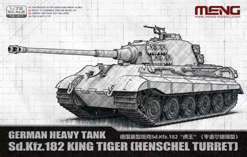 Przejdź do produktu Meng Model 72011 - 1:72 German Heavy Tank Sd.Kfz. 182 King Tiger Henschel Turret