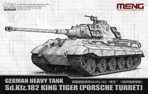 Przejdź do produktu Meng Model 72010 - 1:72 German Heavy Tank Sd.Kfz. 182 King Tiger Porsche Turret