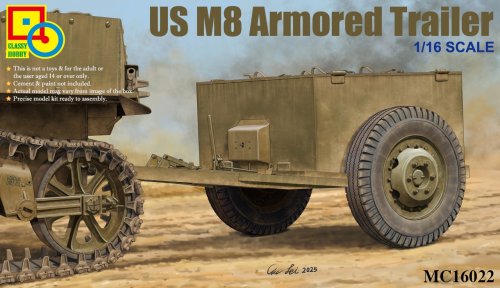 Przejdź do produktu Classy Hobby 16022 - 1:16 US M8 Armored Trailer