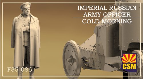Przejdź do produktu Copper State Models CSM F35086 - 1:35 Imperial Russian Army Officer Cold Morning