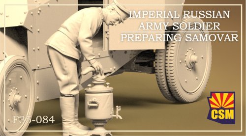 Przejdź do produktu Copper State Models CSM F35084 - 1:35 Imperial Russian Army Soldier Preparing Samovar