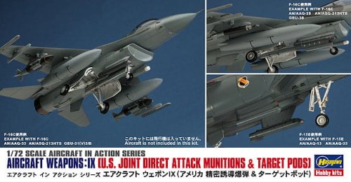 Przejdź do produktu HASEGAWA X7214 - 1:72 US Aircraft Weapons IX - Joint Direct Attack Munitions & Target Pods