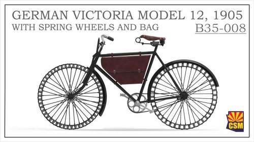 Przejdź do produktu Copper State Models CSM B35008 - 1:35 German Victoria Model 12 1905 with Spring Wheels and Bag