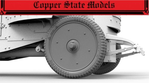 Przejdź do produktu Copper State Models CSM A35070 - 1:35 Rear Double Treugolnik Elka Herringbone Tires with Armored Disc