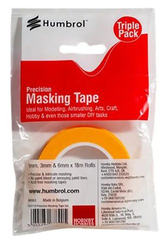 Przejdź do produktu Humbrol AG5110 - Zestaw taśm maskujących o szerokościach 1 / 3 / 6 mm x 18 m