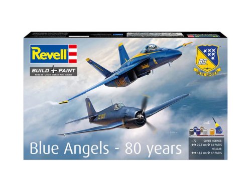 Przejdź do produktu Revell 05613 - 1:72 Blue Angels - 80 years F/A-18E Super Hornet & F6F-5 Hellcat modele z farbami