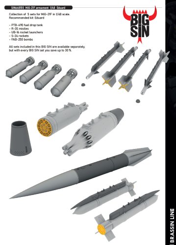 Przejdź do produktu Eduard SIN648155 - 1:48 MiG-21F armament