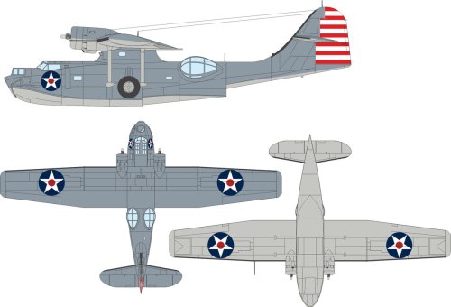 Przejdź do produktu Eduard EX1184 - 1:48 PBY-5A US national insignia - stars w/ red center
