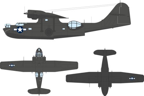 Przejdź do produktu Eduard EX1183 - 1:48 PBY-5A US national insignia - stars & bars
