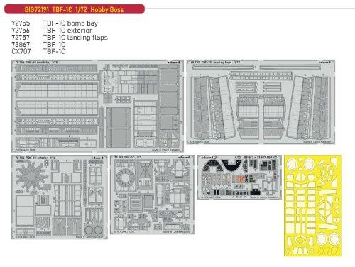 Przejdź do produktu Eduard BIG72191 - 1:72 TBF-1C