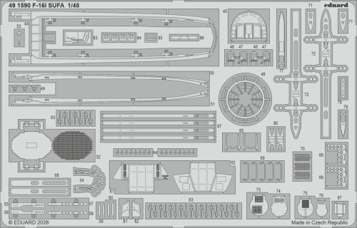 Przejdź do produktu Eduard 491590 - 1:48 F-16I SUFA Kinetic Gold edition kit