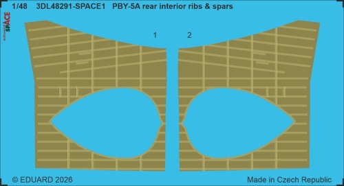 Przejdź do produktu Eduard 3DL48291 - 1:48 PBY-5A rear interior ribs & spars Space 3D Decals