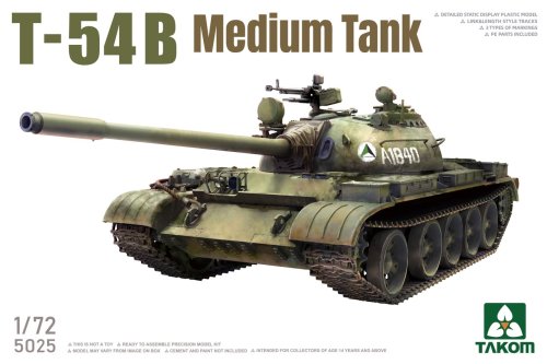 Przejdź do produktu Przedsprzedaż - Takom 5025 - 1:72 T-54B Medium Tank