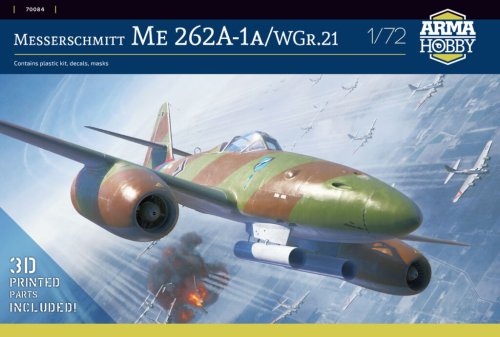 Przejdź do produktu Arma Hobby 70084 - 1:72 Messerschmitt Me 262 A-1a / WGr.21