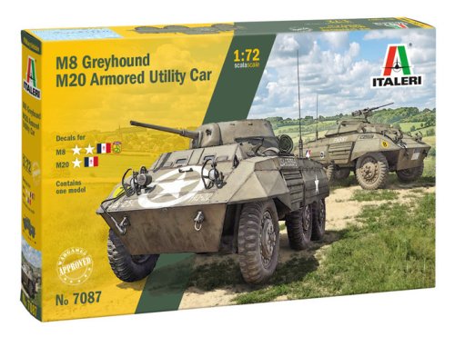Przejdź do produktu Italeri 7087 - 1:72 M8 Greyhound & M20 Armored Utility Car