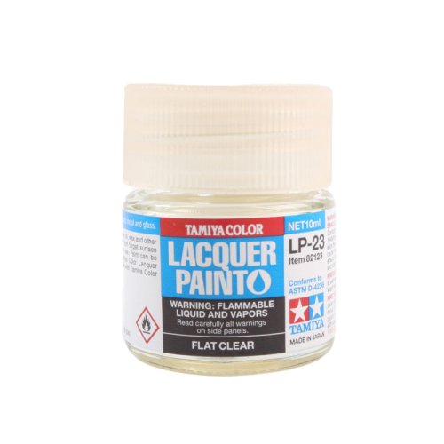 Przejdź do produktu TAMIYA 82123  LP-23 - Farba Flat Clear 10 ml (lakier bezbarwny matowy)