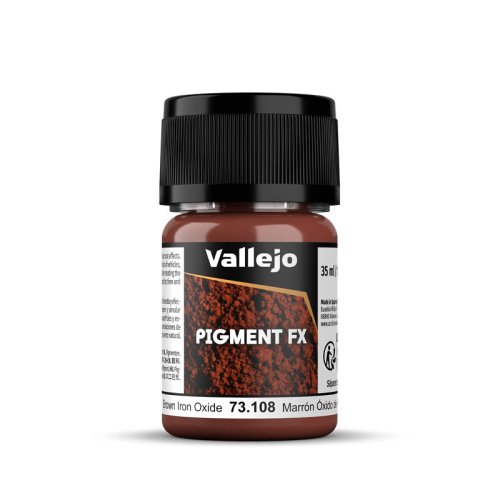 Przejdź do produktu VALLEJO 73108 - Pigment Brown iron oxide 30 ml