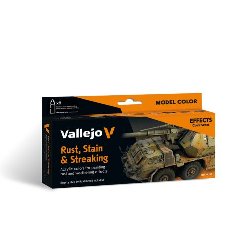 Przejdź do produktu VALLEJO 70183 - Rust, Stain & Streaking - Model Color Set 