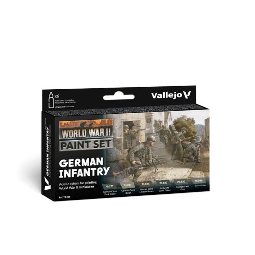 Przejdź do produktu VALLEJO 70206 - WWII German Infantry - Paint Set