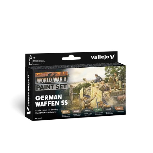 Przejdź do produktu VALLEJO 70207 - WWII German Waffen SS - Paint Set