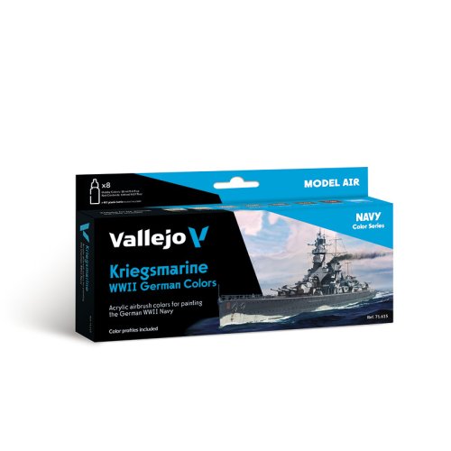 Przejdź do produktu VALLEJO 71615 - Kriegsmarine WWII German Colors - Model Air Set
