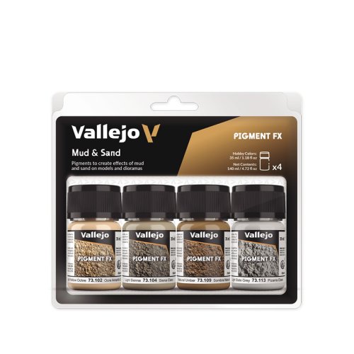 Przejdź do produktu VALLEJO 73191 - Mud & Sand Pigments Set