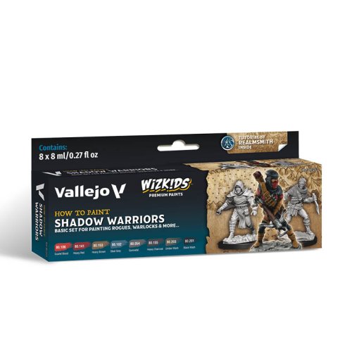 Przejdź do produktu VALLEJO 80253 - Shadow Warriors - WizKids Premium Paints Set 8 x 8 ml