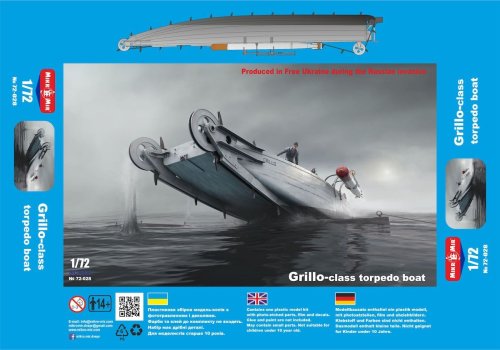Przejdź do produktu Mikromir 72028 - 1:72 Italian Grillo Class Torpedo Boat