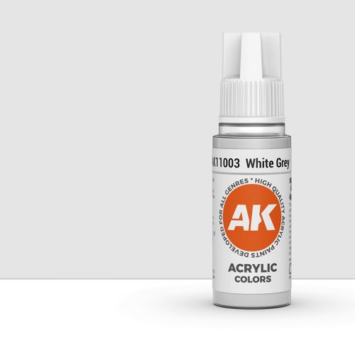 Przejdź do produktu AK Interactive 11003 - Farba akrylowa White Grey 17ml