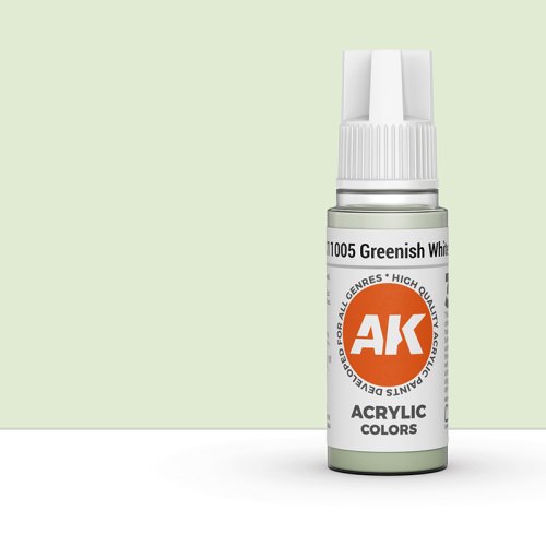 Przejdź do produktu AK Interactive 11005 - Farba akrylowa Greenish White 17ml