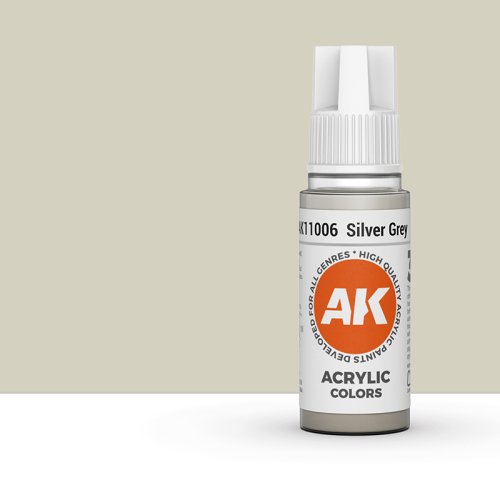 Przejdź do produktu AK Interactive 11006 - Farba akrylowa Silver Grey 17ml