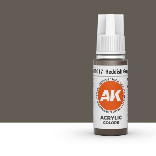 Przejdź do produktu AK Interactive 11017 - Farba akrylowa Reddish Grey 17ml