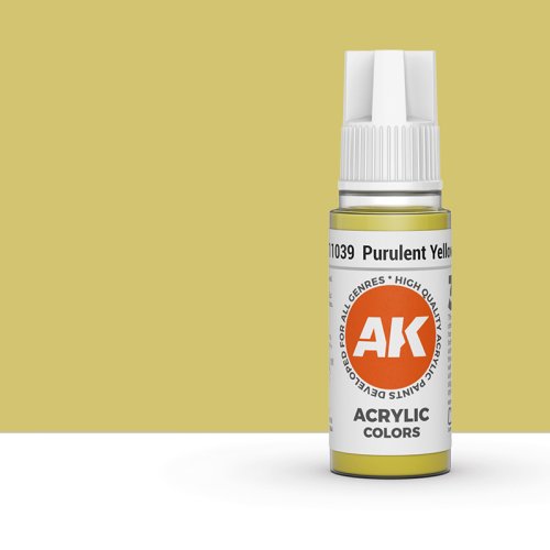 Przejdź do produktu AK Interactive 11039 - Farba akrylowa Purulent Yellow 17ml