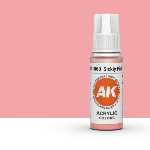 Przejdź do produktu AK Interactive 11060 - Farba akrylowa Sickly Pink 17ml