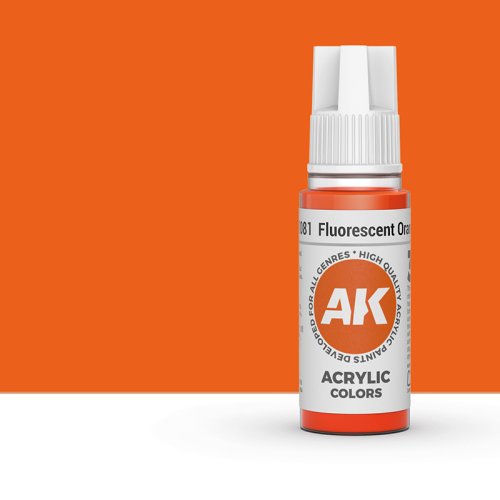 Przejdź do produktu AK Interactive 11081 - Farba akrylowa Fluorescent Orange 17ml