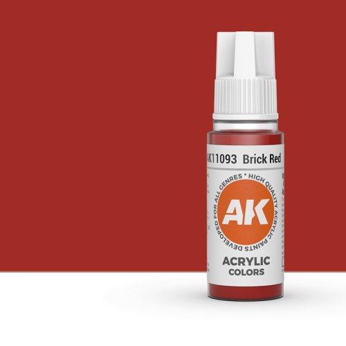 Przejdź do produktu AK Interactive 11093 - Farba akrylowa Brick Red 17ml