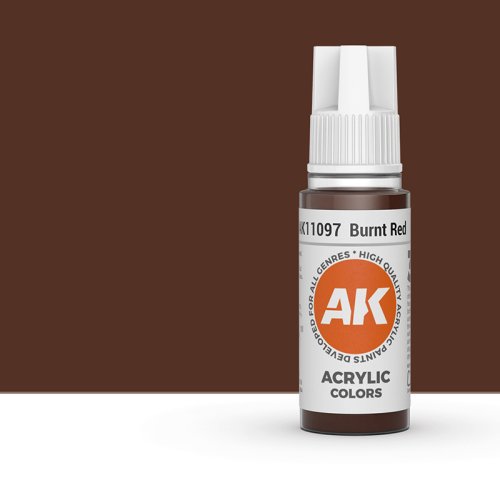 Przejdź do produktu AK Interactive 11097 - Farba akrylowa Burnt Red 17ml