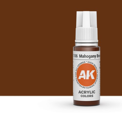 Przejdź do produktu AK Interactive 11106 - Farba akrylowa Mahogany Brown 17ml
