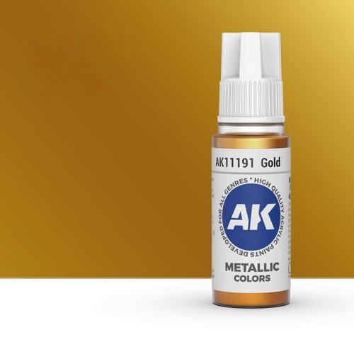 Przejdź do produktu AK Interactive 11191 - Farba akrylowa Gold 17ml