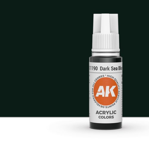 Przejdź do produktu AK Interactive 11190 - Farba akrylowa Dark Sea Blue 17ml