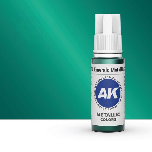 Przejdź do produktu AK Interactive 11204 - Farba akrylowa Emerald Metallic Green 17ml